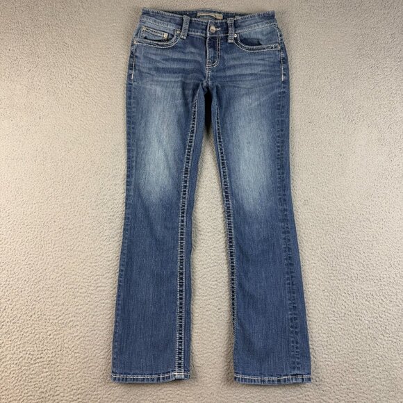 Buckle Denim - BKE Denim Jeans Womens 25R Blue Payton Bootcut Thick Stitch Mid Rise Stretch